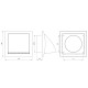 GRILLE VENTILATION  ND10FVA 148X153 PL.D-100MM VÄLIM.KLAPIGA