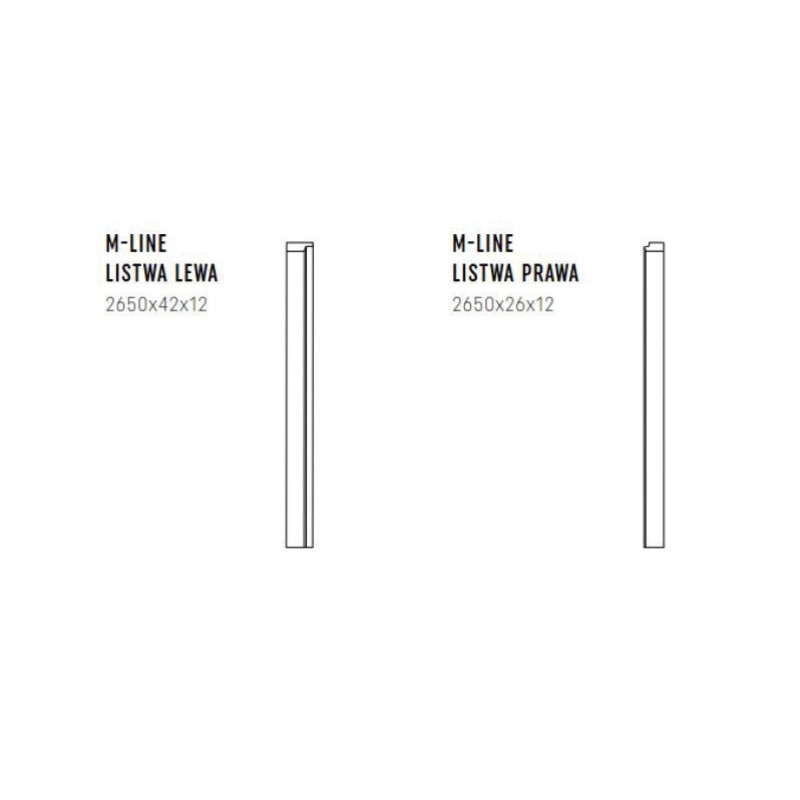 LINERIO MOULDING  M-LINE Left MOCCA 2,65M