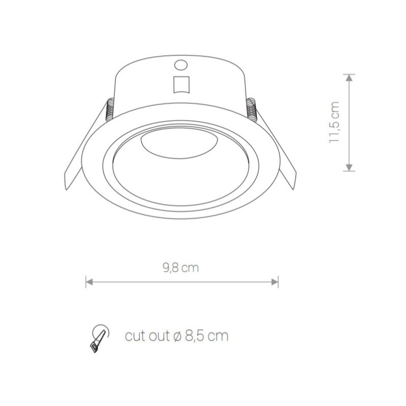 RIPPLAEVALGUSTI FOXTROT MAX 15W GU10 IP54 MUST