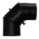 Flue pipe 150 mm adjustable elbow 0–90° black