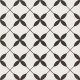 FLOOR TILE 29.8X29.8 PATCHWORK CLOVER BLACK