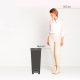 GARBAGE BIN BRABANTIA 40L STEP UP DARK GRAY