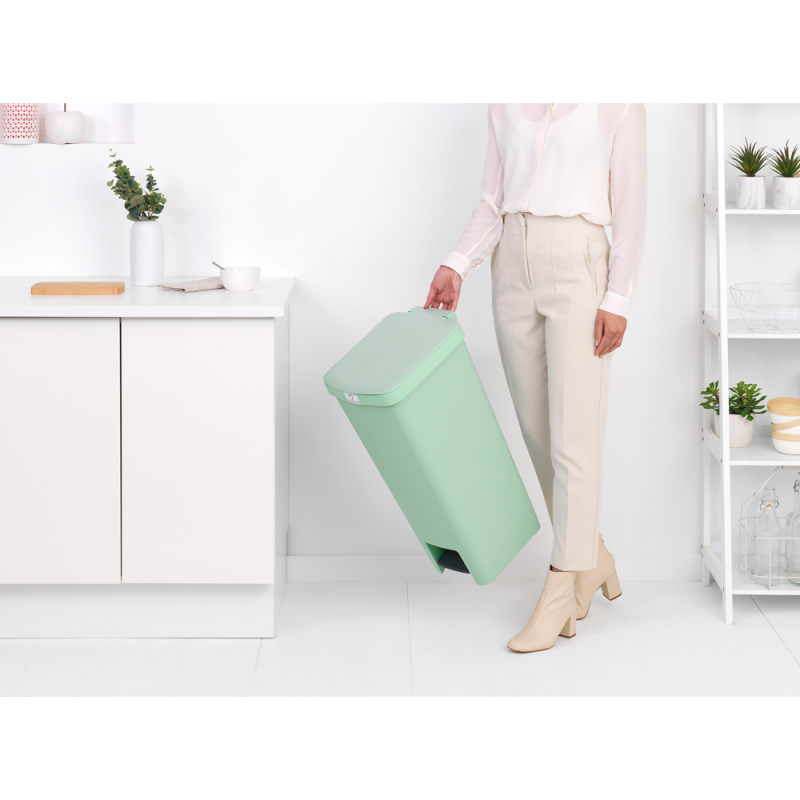 GARBAGE BOX BRABANTIA 40L STEP UP GREEN