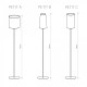 VALGUSTI ALUS PETIT H-128CM 40W E27 MUST