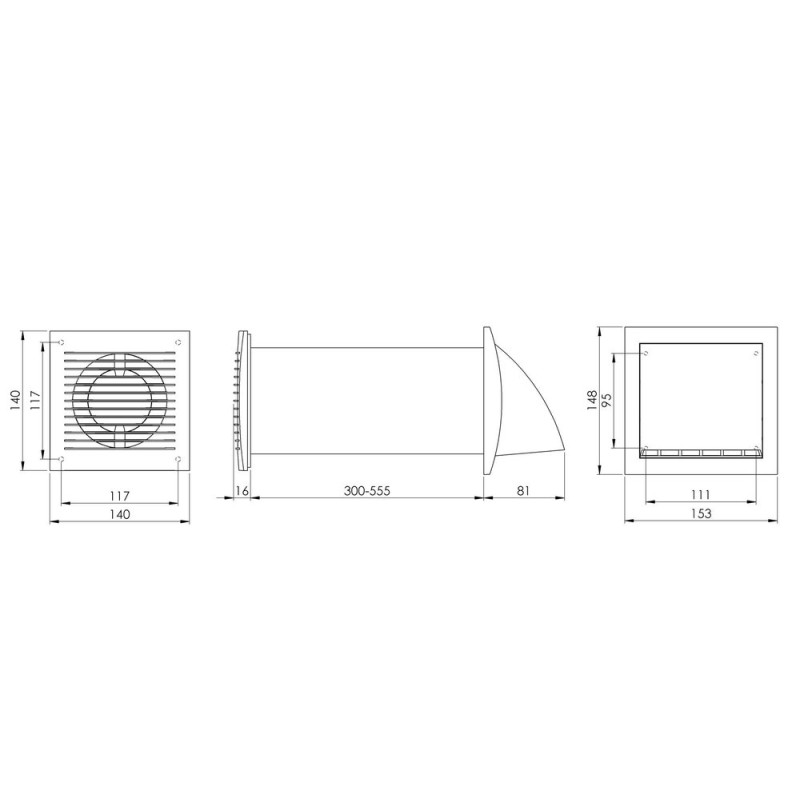 VENTILATS.REKUPERAATOR E-EXTRA EER100S LÜLITIGA