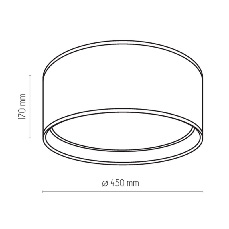 VALGUSTI BILBAO Ø45CM 4X15W E27 BEEŽ