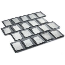MOSAIIK 30X30X0,8 LOXOR SILVER