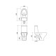 УНИТАЗ.MODUO 43 CO 011 3/5L+ISTE V.SULGUV