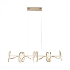 Потолочный светильник Curls 45W LED 3300 lm 3000K матовая латунь