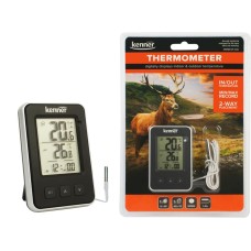 LÄMPÖMITTARI  KENNER SISE/VÄLIS DT-310C + KELL