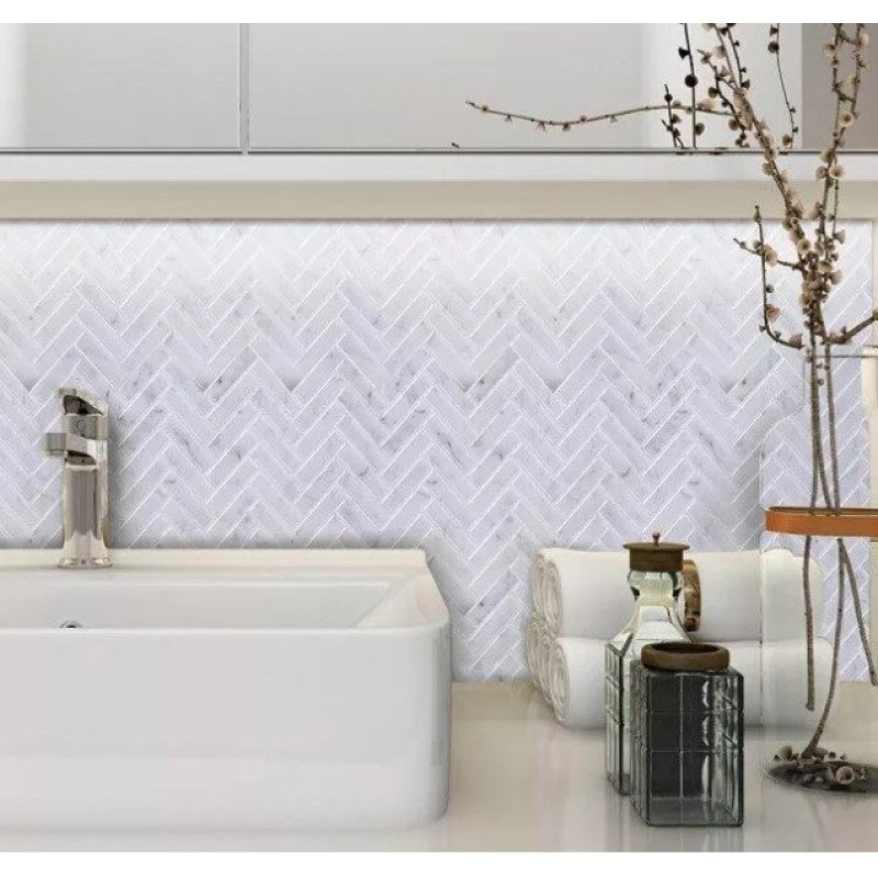 WALL PANEL MARBLE HERRINGBONE 30,5x30,5 LIIMIGA