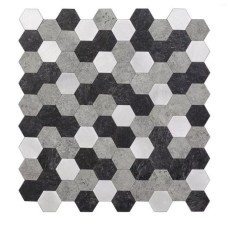 SEINAPANEEL GREY HEXAGONS 28X28,8 LIIMIGA