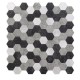 WALL PANEL GREY HEXAGONS 28X28,8 LIIMIGA