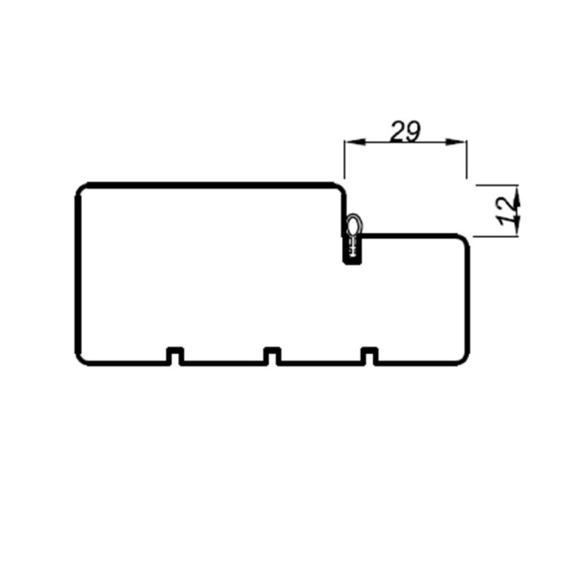 DOOR HINGE OPUS VALGE 92mm HOR. M9 TIHENDIGA