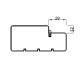 DOOR HINGE OPUS VALGE 92mm HOR. M9 TIHENDIGA