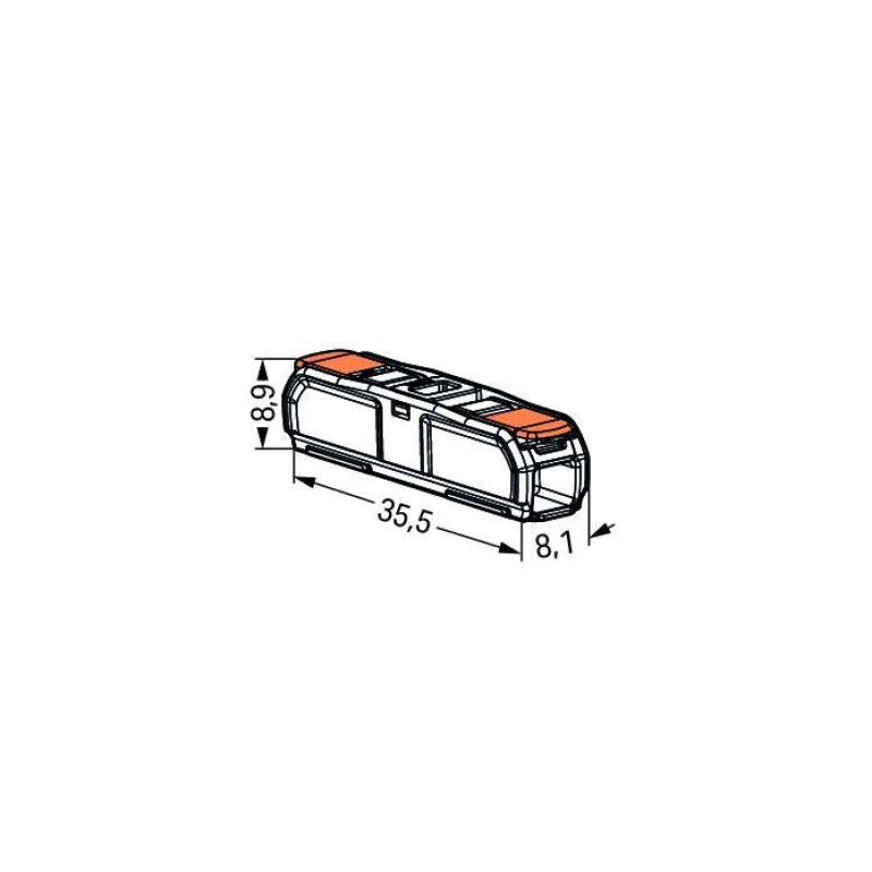 TERMINAL  WAGO INLINE 0,2-4mm² / 20tk