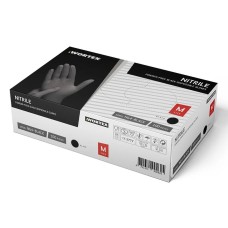 DISPOSABLE GLOVES  WORTEX NITRIIL.BLACK 100TK/PK L