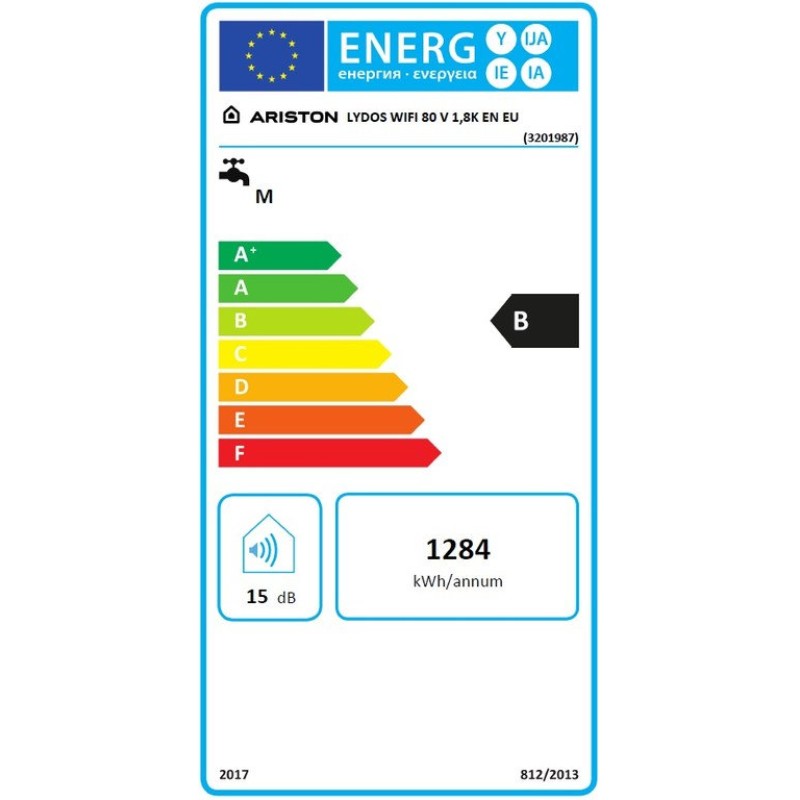 BOILER ARISTON LYDOS WIFI 80L EU VERT.1,8kW