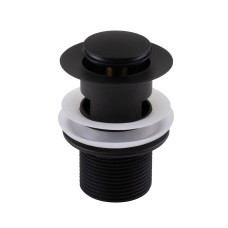 SINK DRAIN VALVE  RUBINETA CLICK 11/4 MS BLACK