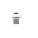 SINK DRAIN VALVE  RUBINETA CLICK 11/4 MS BLACK