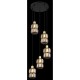 VALGUSTI GLOBO 15761-5B 5x40W E14 MUST/KULD