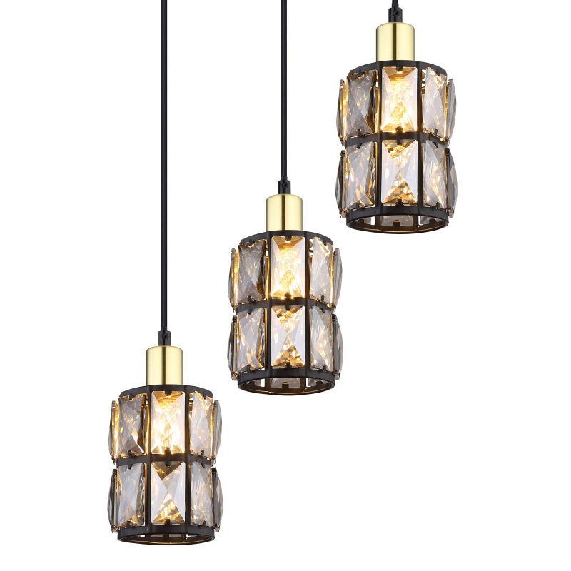 VALGUSTI GLOBO 15761-5B 5x40W E14 MUST/KULD