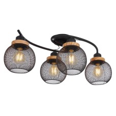 VALGUSTI GLOBO 15663-4D 4x40W E27 MUST/PUIT