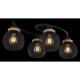 VALGUSTI GLOBO 15663-4D 4x40W E27 MUST/PUIT