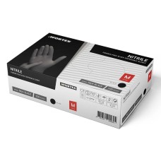 DISPOSABLE GLOVES  WORTEX NITRIIL.BLACK 100TK/PK XL