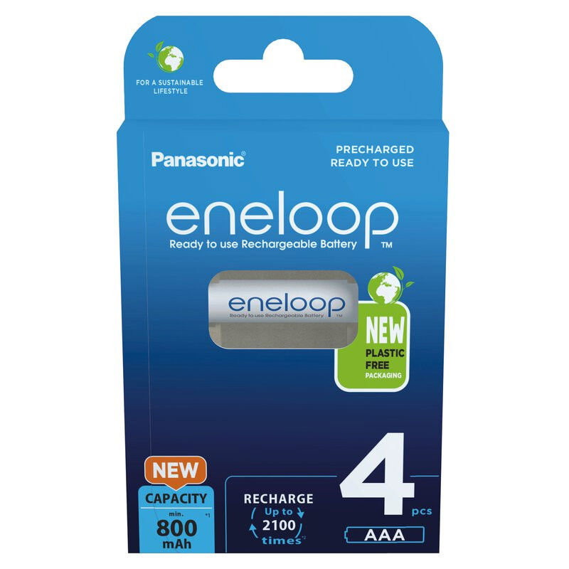 BATTERY  PANASONIC ENELOOP AAA 800 4BP/ 4tk