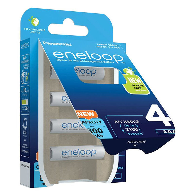 BATTERY  PANASONIC ENELOOP AAA 800 4BP/ 4tk