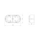 JUNCTION BOX  2-NE 135x61x46mm KIPSILE