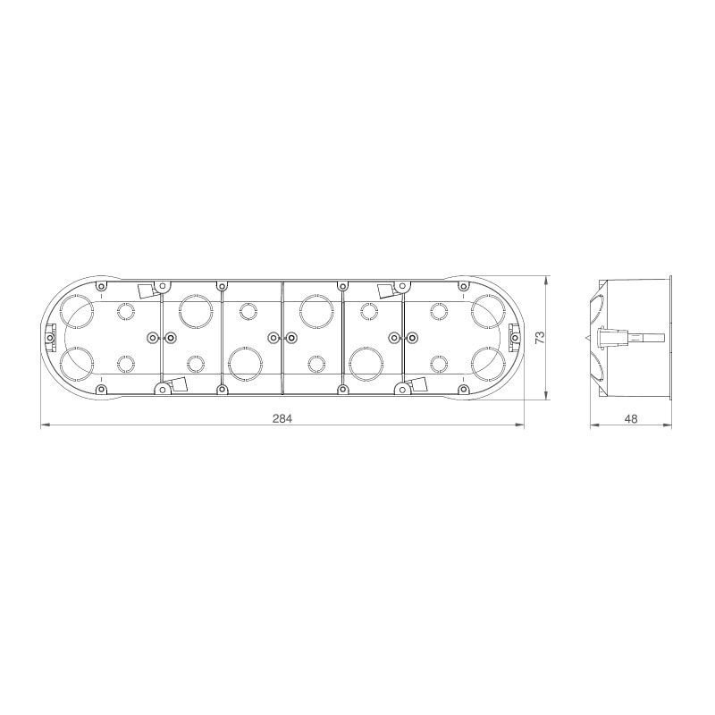 JUNCTION BOX  4-NE 275x61x46mm KIPSILE