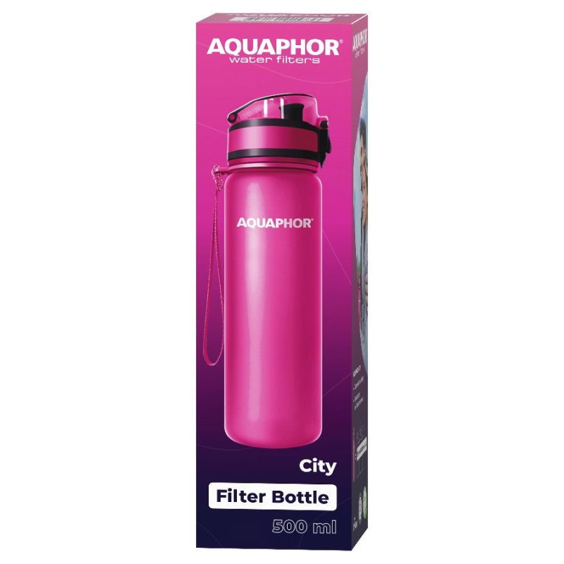FILTRIPUDEL AQUAPHOR CITY 0,5L ROOSA