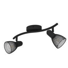 CAROVIGNO LIGHT FIXTURE 2x40W E14 METAL BLACK