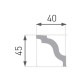 CEILING MOLDING   40X45X2000 LUX E-5/ 2tk