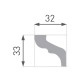 CEILING MOLDING   32X33X2000 LUX E-6/ 2tk