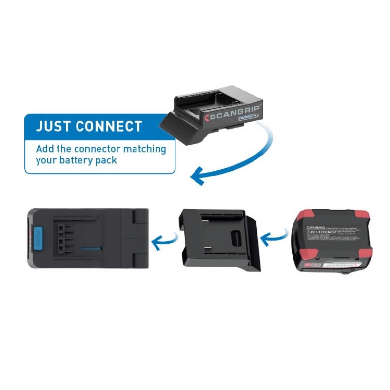AKULAMP SCANGRIP BASIC CONNECT 1300lm KARKASS