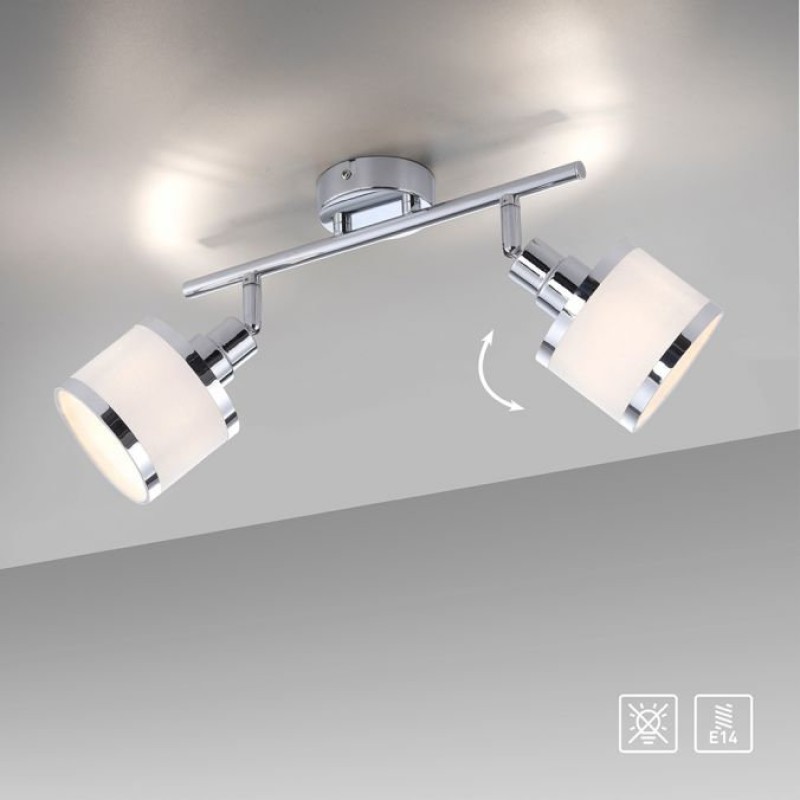 VALGUSTI ACCOR 2x25W E14 KROOM