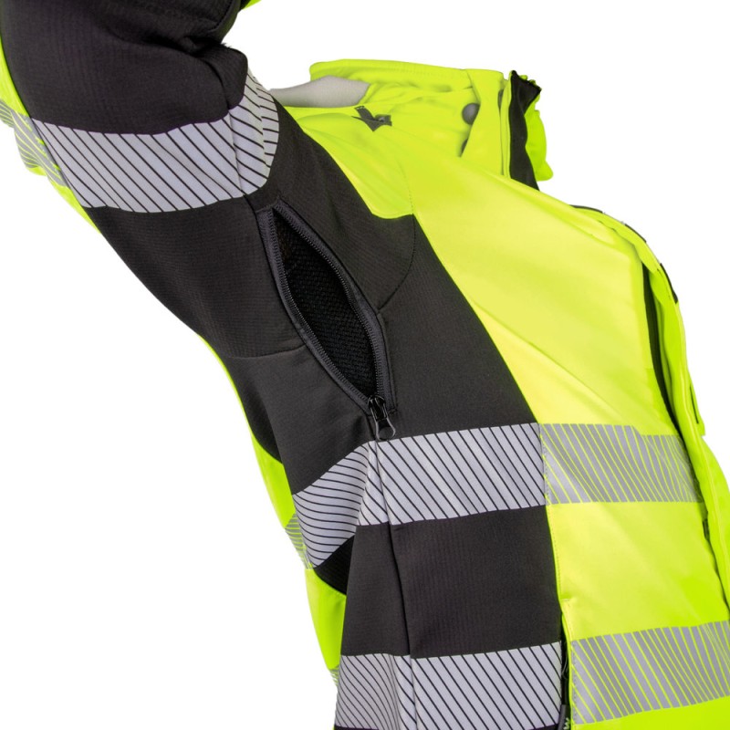 JACKET SOFTSHELL TUSCANY HV YELLOW  L