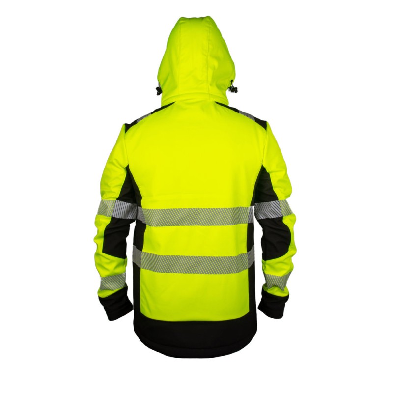 JACKET SOFTSHELL TUSCANY HV YELLOW  2XL