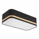 VALGUSTI GILLIAN 2X15W E27 MUST/KULD TEKSTIIL/PVC