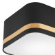 VALGUSTI GILLIAN 2X15W E27 MUST/KULD TEKSTIIL/PVC