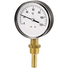 Lämpömittari 63 mm 0–120 °C 1/2″ radiaalinen
