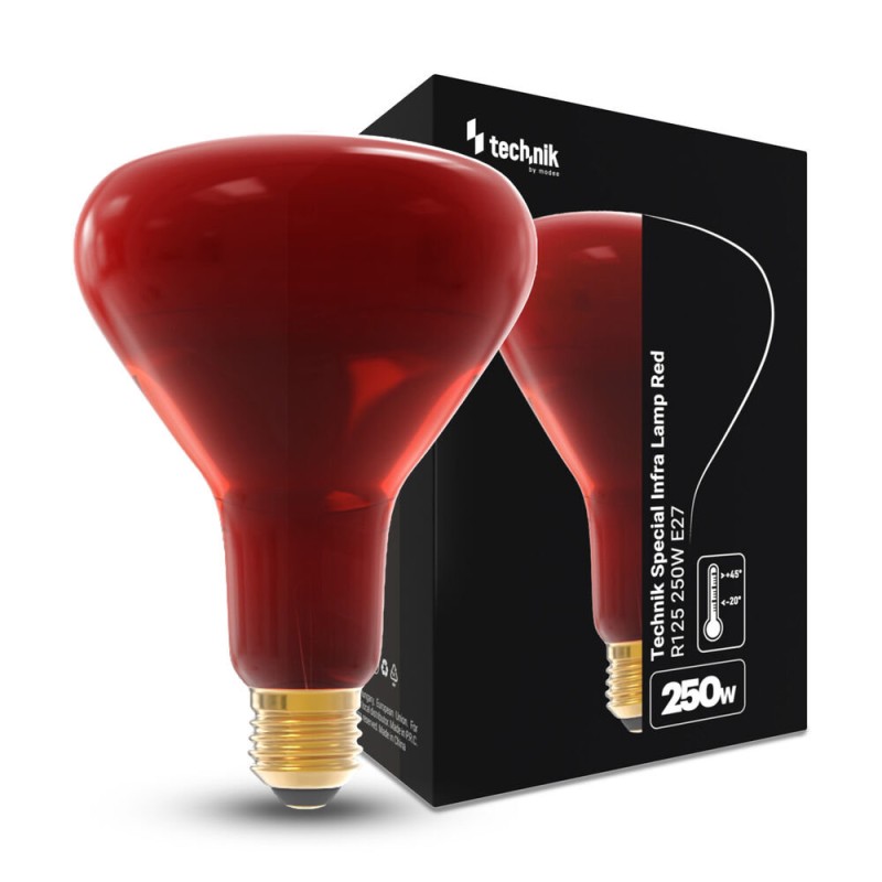 BULB  INFRAPUNA 250W E27 R125 PUNANE