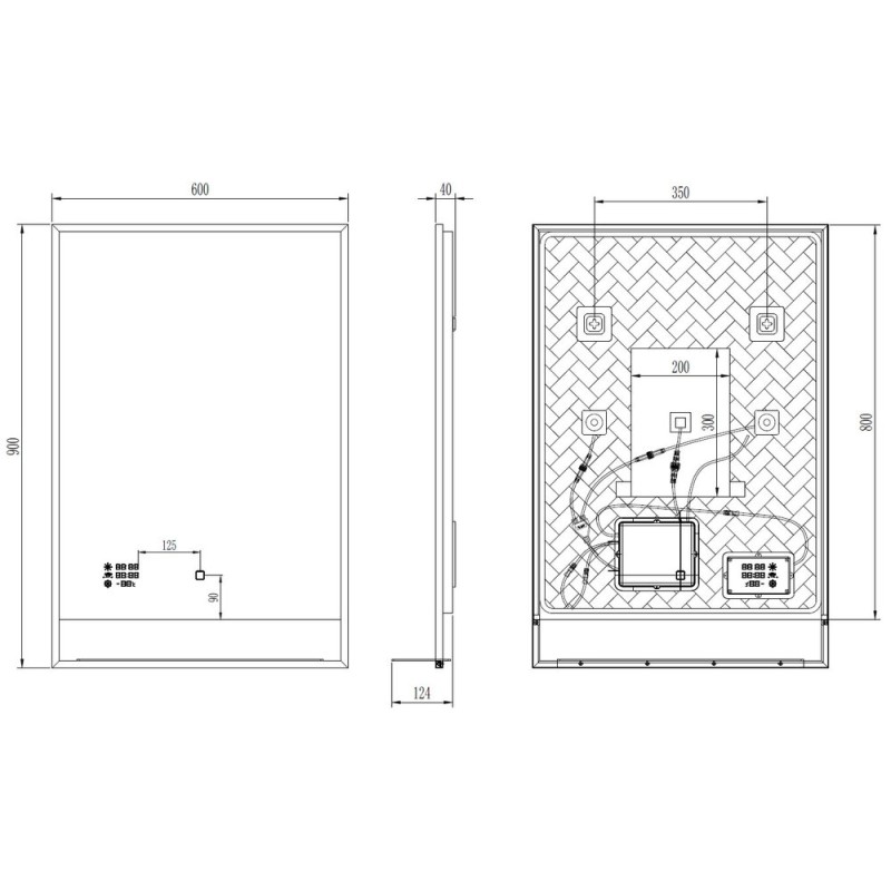  ЗЕРКАЛО ДЛЯ ВАННОЙ КОМНАТЫ  SPRINGFIELD 60X90CM LED VALGUSTIGA