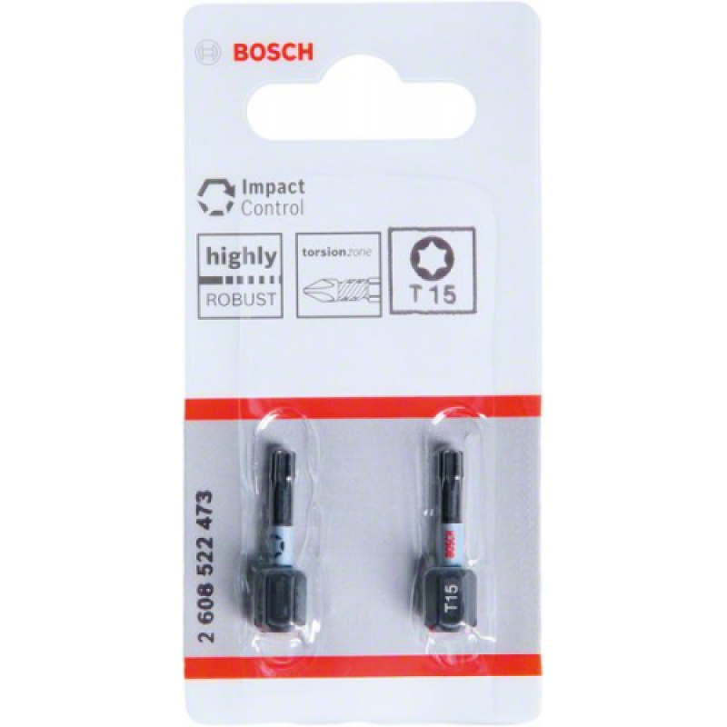 OTSIK BOSCH TORX 15X25MM LÖÖGIKINDEL 2TK