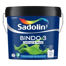 LAE-JA SEINAVÄRV  SADOLIN BINDO 3 BW 4,5L TÄISMATT
