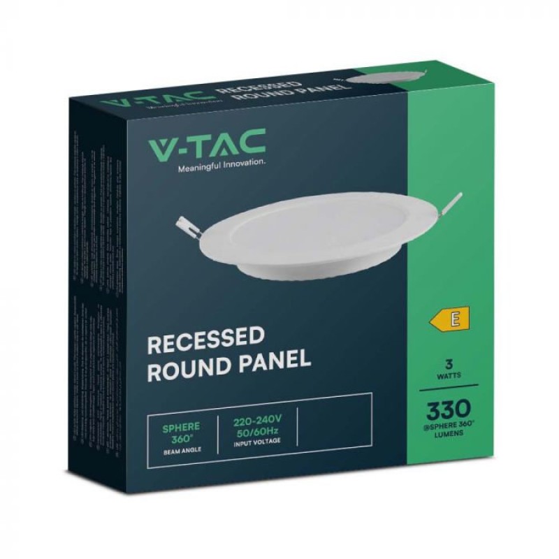 RIPPLAEVALGUSTI VT-SAMSUNG 3W LED 330lm 90/77mm