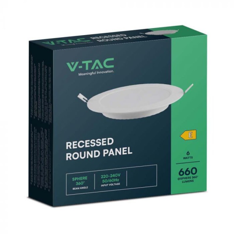 RIPPLAEVALGUSTI VT-SAMSUNG 6W LED 660lm 120/107mm